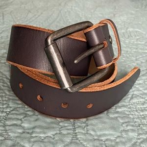 Leather belt Brown